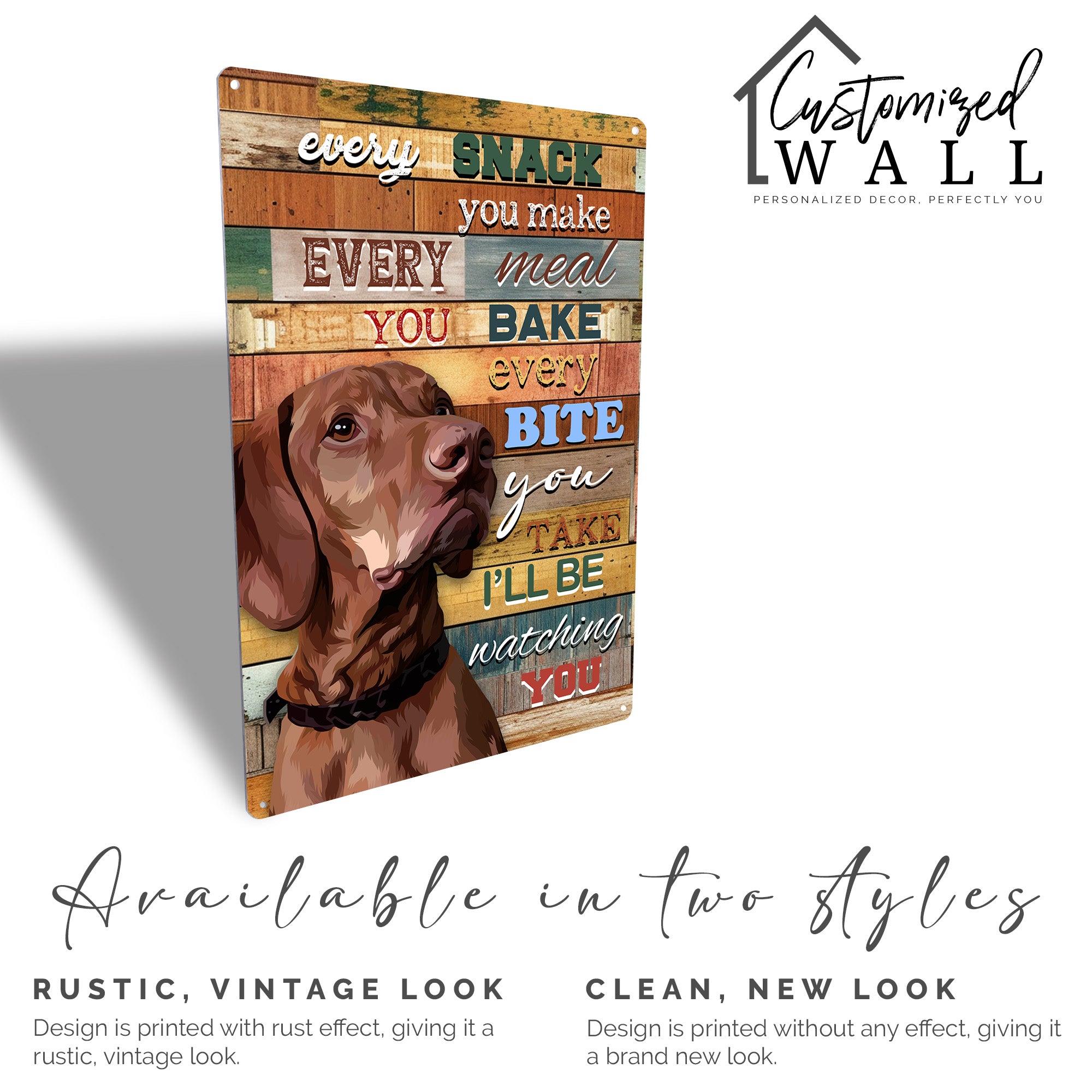 Personalized Dog Lover's Metal Sign - Custom Kitchen Decor, Rustic Home Art, Ideal Gift for Pet Owners and Dog Enthusiasts - Image 5