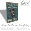 Personalized Sweet Cheeks Dog Metal Sign - Rustic Home Décor for Pet Lovers - Custom Name Option - Image 4