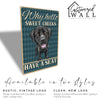 Personalized Sweet Cheeks Dog Metal Sign - Rustic Home Décor for Pet Lovers - Custom Name Option - Image 5