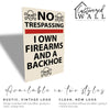 Personalized "No Trespassing" Metal Sign with Skulls and Bullet Holes – Perfect for Gun Owners and Humor Enthusiasts - Image 5