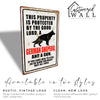 Personalized Distressed Metal Sign - Bold Vintage Design with German Shepherd Silhouette for Home & Property Protection - Image 4