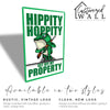 Personalized "Hippity Hoppity Get Off My Property" Metal Sign - Customizable Rustic Frog Decor for Home & Garden - Image 5