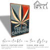 Personalized Retro “Yes We Cannabis” Metal Sign - Customizable Vintage-Inspired Gift for Cannabis Enthusiasts - Image 4