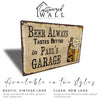 Personalized Vintage-Style Beer Garage Metal Sign - Custom Craftsmanship for the Ultimate Home Bar or Mancave Gift - Image 3