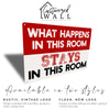 Personalized "What Happens in This Room" Retro Metal Sign - Customizable Handmade Gift for Home Décor - Image 5