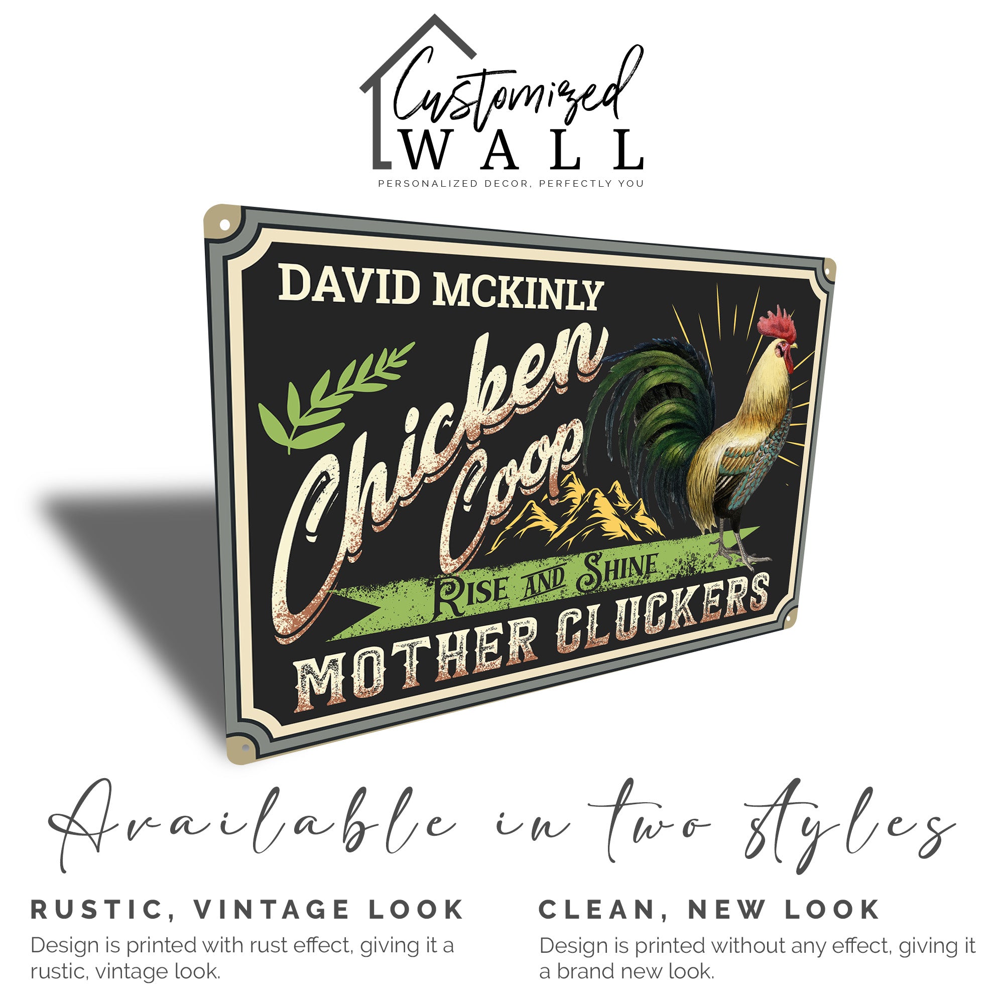 Personalized Rustic Chicken Coop Metal Sign – Custom Farmhouse Decor for Chicken Lovers, Perfect Gift for Mom or Dad - Image 5