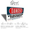 Personalized "Danger: Velociraptor Containment" Metal Sign – Unique Handmade Decor for Dinosaur Enthusiasts - Image 5