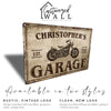 Personalized Vintage Metal Garage Sign with Motorcycle Design, Custom Name & Year, Perfect for Enthusiasts - Image 3