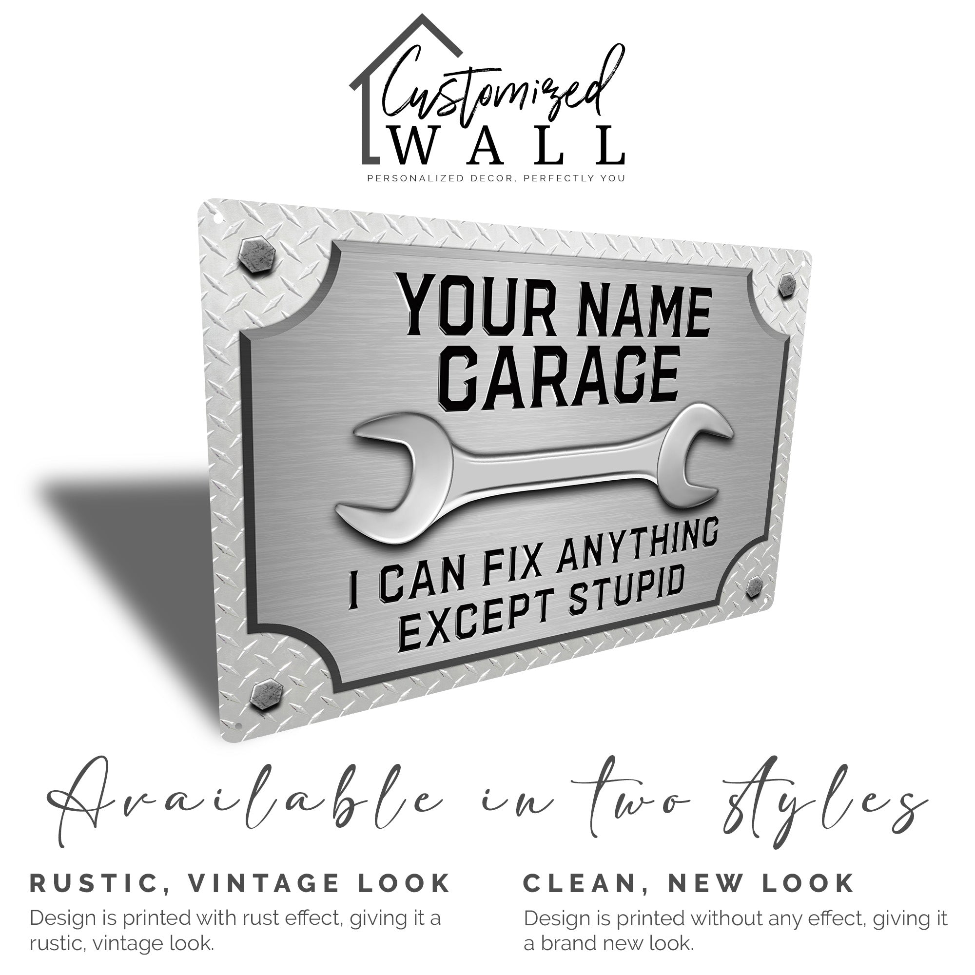 Personalized Grandpa's Garage Metal Sign - Humorous Handmade Gift for Dad or Grandpa's Workshop - Image 5