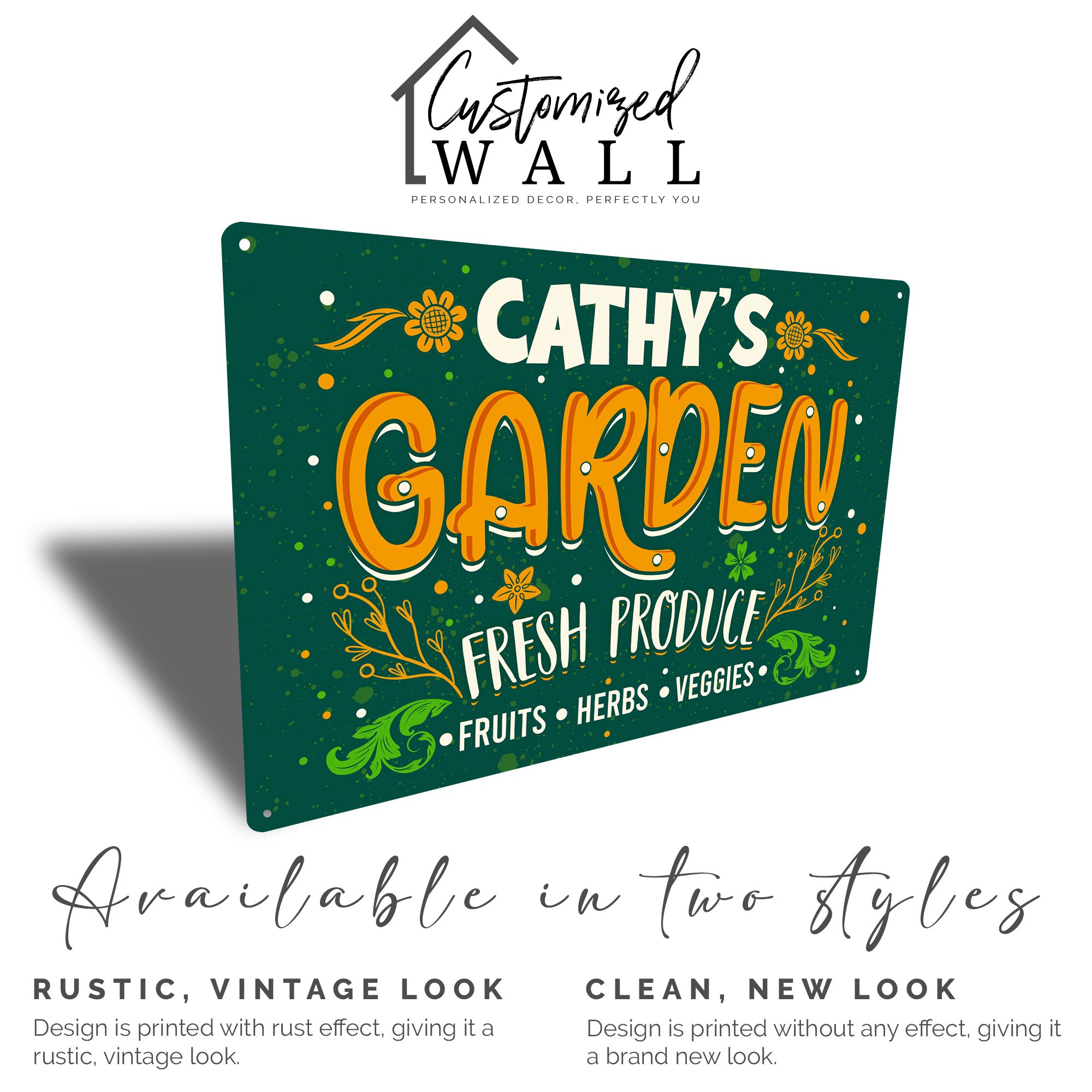 Personalized Metal Garden Sign - Custom Fresh Produce Plaque for Home Decor, Perfect Gift for Gardeners and Nature Lovers - Image 5