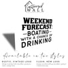 Personalized "Weekend Forecast: Boating with a Chance of Drinking" Metal Sign – Perfect Gift for Boat Lovers and Entertainers - Image 5