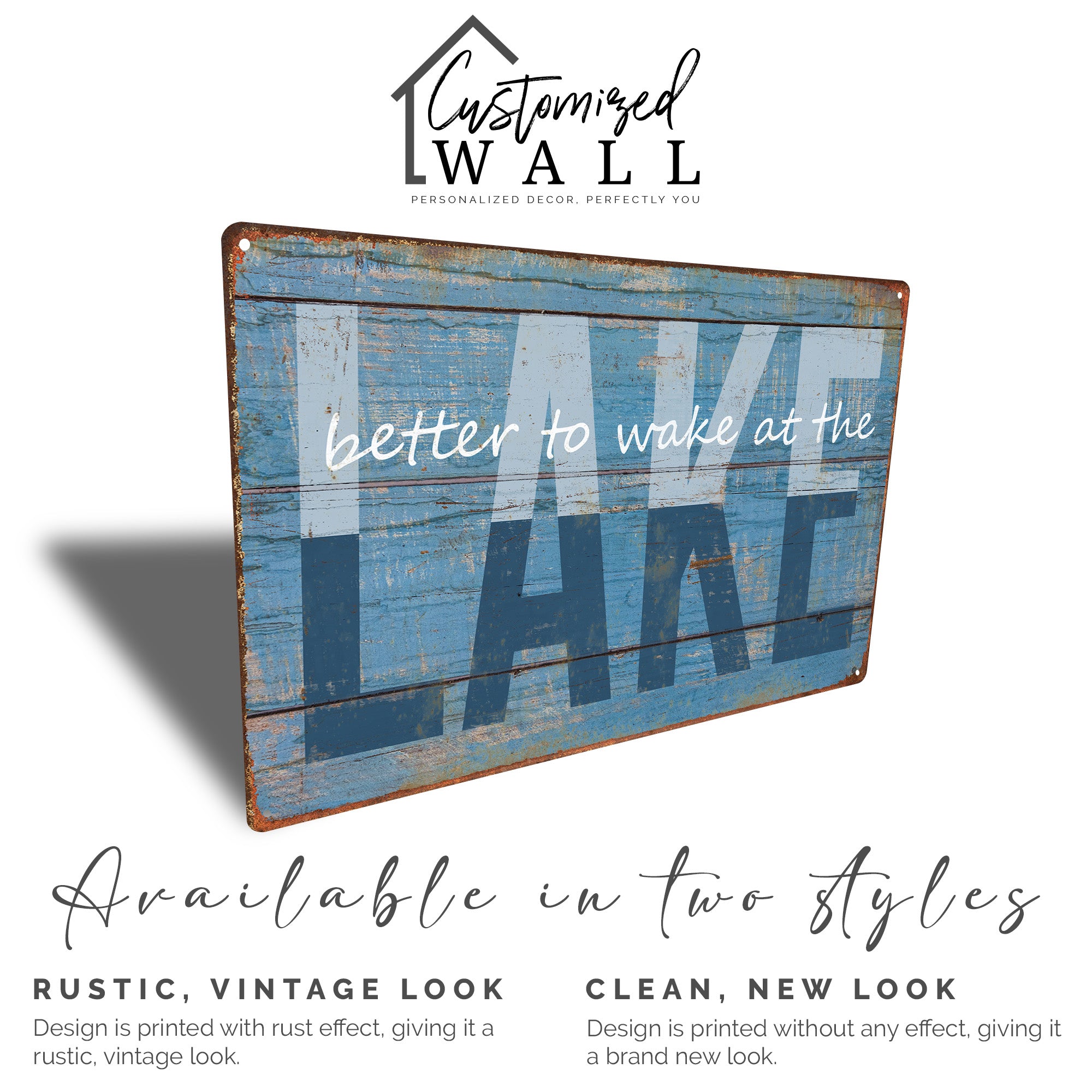 Personalized Rustic Lake-Themed Metal Sign - Perfect Handmade Gift for Outdoor Lovers and Lake House Decor - Image 4