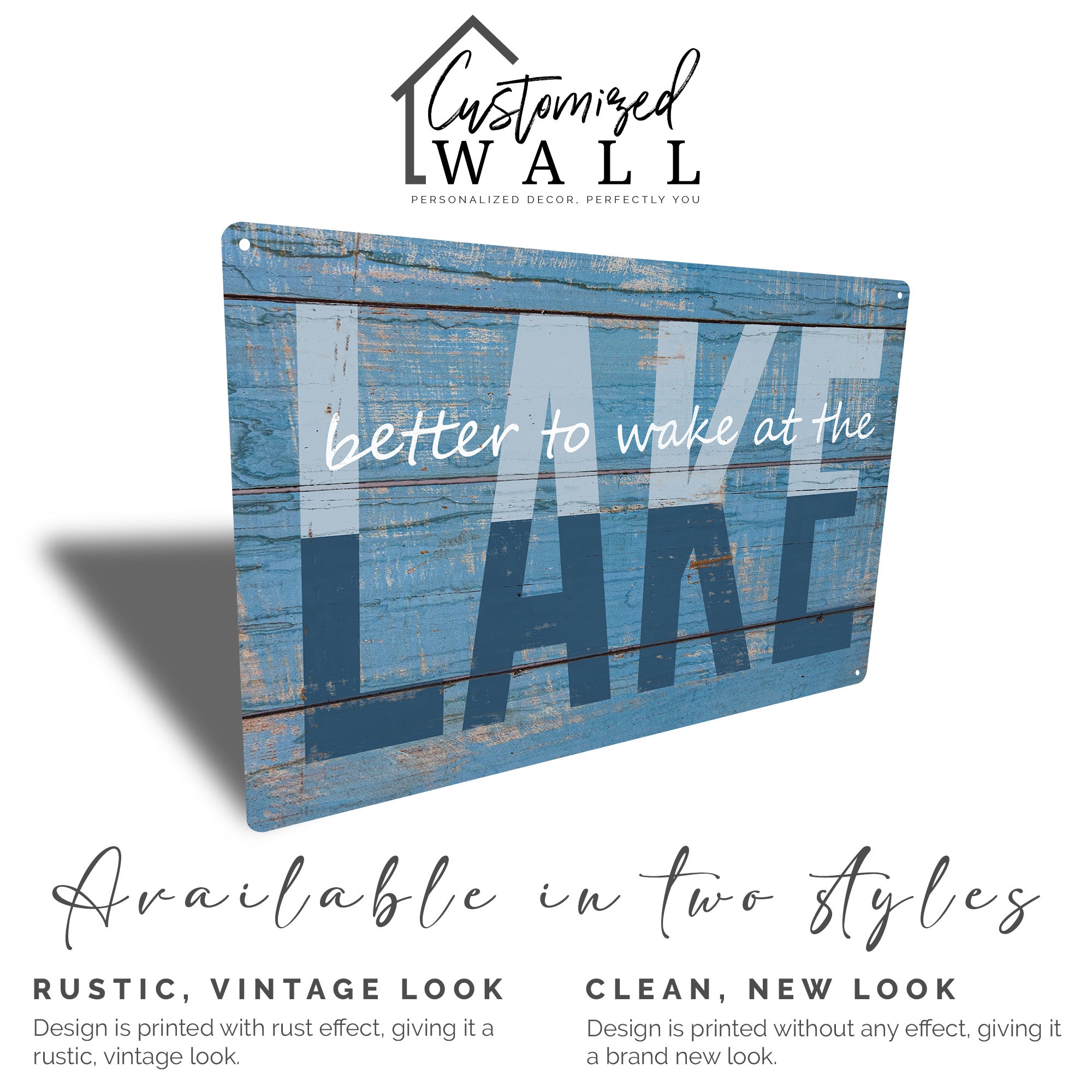 Personalized Rustic Lake-Themed Metal Sign - Perfect Handmade Gift for Outdoor Lovers and Lake House Decor - Image 5