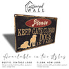 Personalized Rustic Metal Sign - "Please Keep Gate Closed" with Dog Silhouettes - Custom Yard Decor for Pet Lovers - Image 3