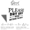 Personalized Metal Door Sign - "Please Dry Off" - Custom Outdoor Entrance Plaque for Homeowners & Gift Giving - Image 3