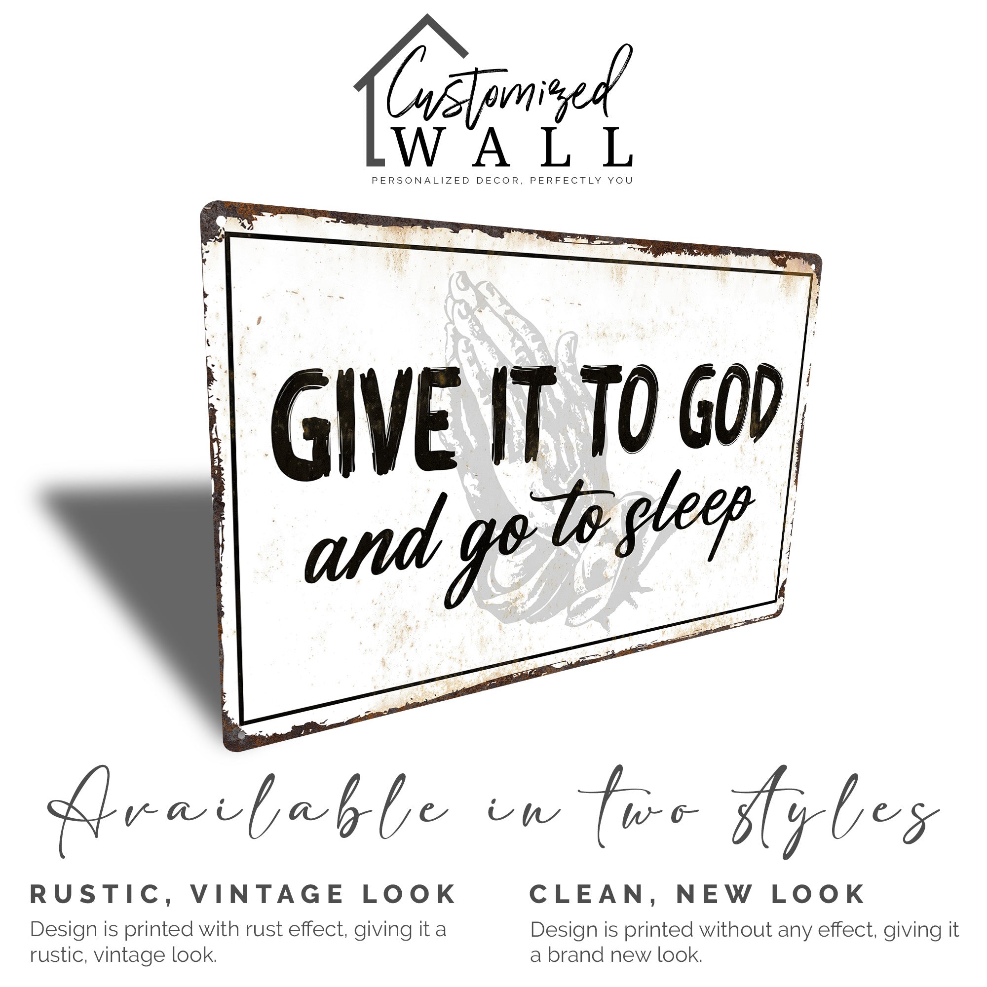Personalized "Give It to God" Handmade Metal Sign - Inspirational Wall Decor for Home, Office, or Spiritual Gift - Image 3