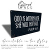 Personalized Inspirational Psalm 46:5 Metal Sign - Elegant Gift for Her, Sister, or Daughter - Custom Handmade Home Decor - Image 4