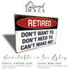 Customizable Retired Vintage Metal Sign - Perfect Personalized Gift for Retirement Celebrations - Image 4