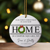 Personalized Our First Christmas Ceramic Ornament - New Home Gift with Custom Address and Names - Image 3