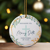 Personalized Ceramic Christening Ornament with Cross Design – Customized Keepsake Gift for Special Occasions - Image 3