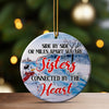 Personalized Sisters Ceramic Ornament - Handcrafted Winter Design for Heartfelt Holiday Gifting - Image 3