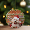 Personalized Christmas Pet Ornament - Custom Ceramic Dog Decoration for Pet Lovers, Perfect Holiday Gift - Image 3