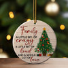 Personalized Family Christmas Ornament – Handmade Ceramic Keepsake with Tree Design, Perfect Gift for Loved Ones - Image 3