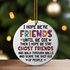 Personalized Friendship Ceramic Ornament – Funny Ghost Friends Design, Perfect Gift for Best Friends - Image 3