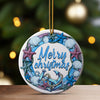 Stunning Personalized Nautical Christmas Ceramic Ornament – Handcrafted Seashell and Starfish Design for Unique Holiday Decoration - Image 3