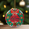 Personalized Merry Christmas Ceramic Ornament – Handcrafted Holiday Keepsake with Festive Designs and Customization Options - Image 3