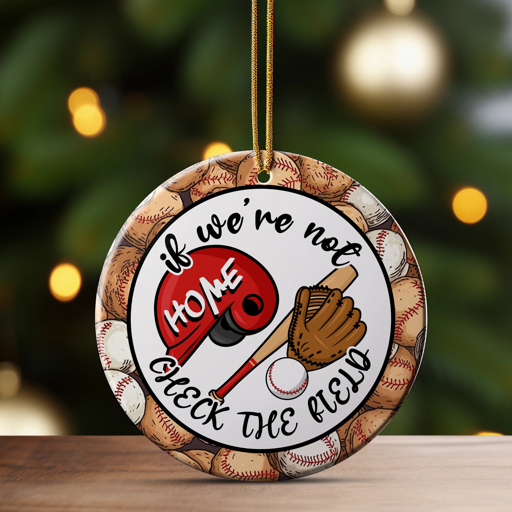 Personalized Ceramic Baseball Ornament – Perfect Gift for Sports Enthusiasts & Handmade Home Decor - Image 3