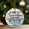 Personalized Ceramic Ornament Keepsake: Celebrating Friendship and Laughter in the Workplace - Perfect 2024 Gift - Image 3