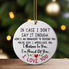 Personalized Love Affirmation Ceramic Ornament – Handcrafted Keepsake Gift for Loved Ones - Image 3