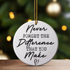 Personalized Ceramic Ornament – Inspirational Quote, Thoughtful Handmade Gift for Loved Ones, Customizable Keepsake - Image 3