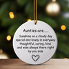 Handcrafted Auntie Ceramic Ornament with Heartfelt Message - Perfect Gift for Aunts, Personalized Keepsake for Special Occasions - Image 3