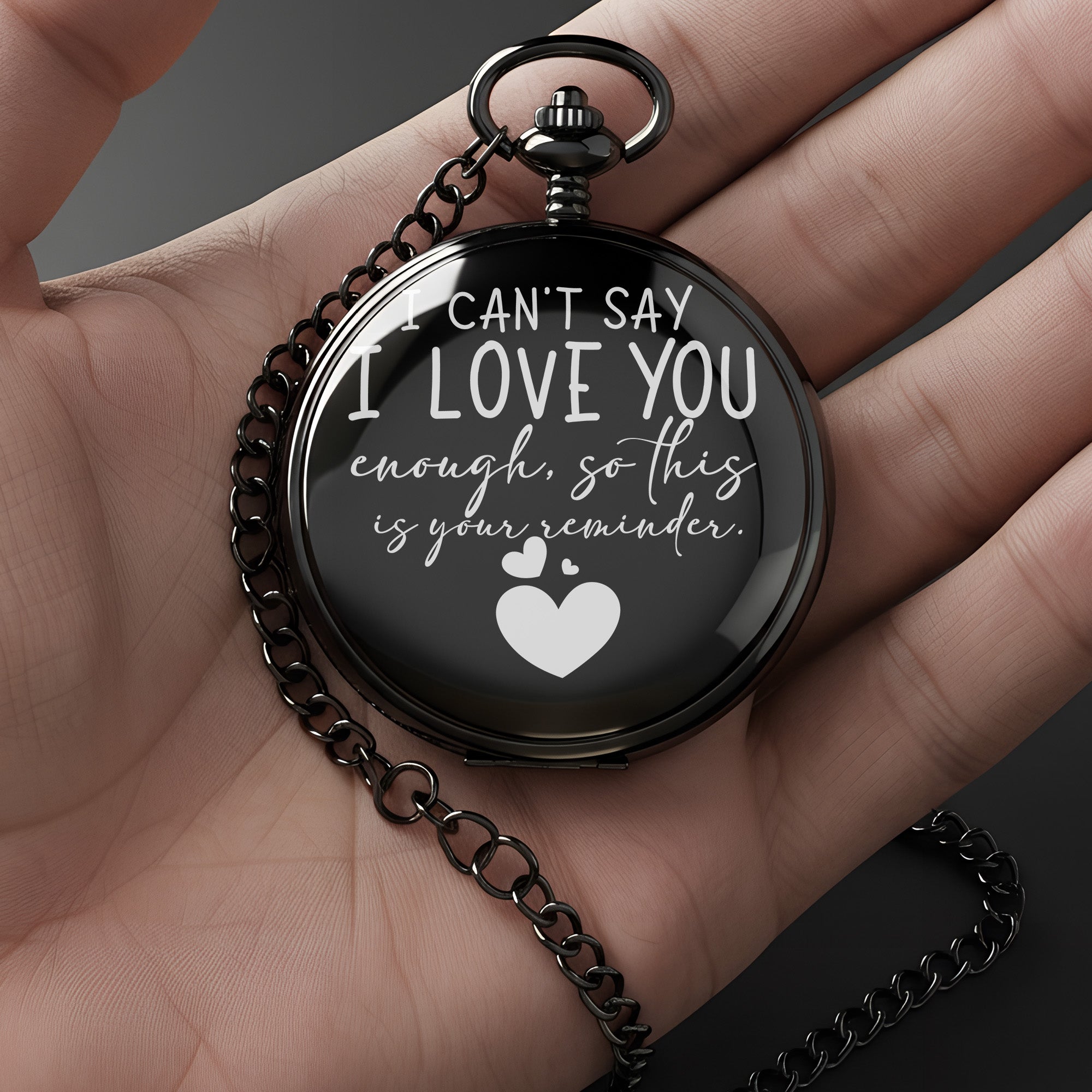 Personalized Engraved Pocket Watch - Timeless Gift of Love and Remembrance for Special Occasions - Image 3