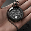 Personalized Engraved Pocket Watch with Heartfelt Message - Perfect Handmade Gift for Loved Ones - Image 3
