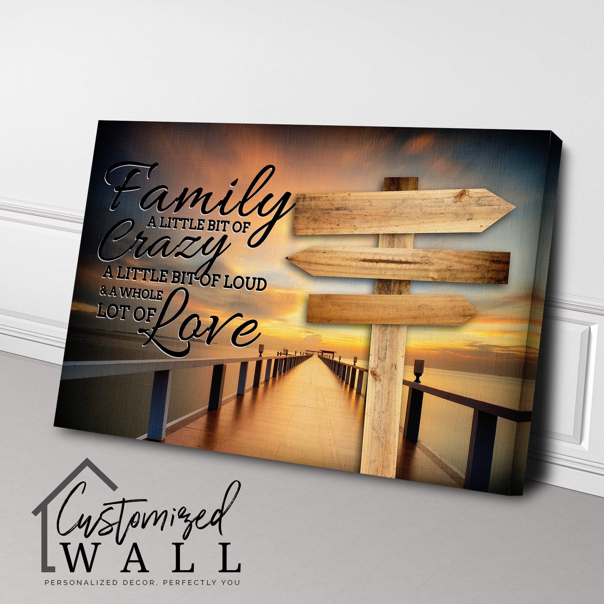 Personalized Family Quote Wrapped Canvas - Handmade Wall Art with Heartfelt Message, Perfect for Home Decor & Gift-Giving - Image 3