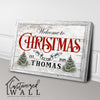 Personalized Christmas Welcome Canvas - Rustic Holiday Decor with Family Name and Established Year - Perfect Custom Gift - Image 3