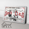 Personalized Rustic Santa Claus Family Christmas Sign – Custom Wrapped Canvas for Holiday Cheer and Gift-Giving - Image 3
