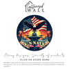 Personalized U.S. Navy Round Metal Sign - Patriotic Home Decor with American Eagle and Floral Accents for Military Enthusiasts - Image 3