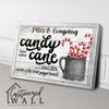 Personalized Candy Cane Wall Art on Wrapped Canvas - Customizable Holiday Decor for Christmas Gift Giving - Image 3