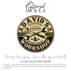Personalized Round Metal Workshop Sign - Customizable Tinkering & Fixing Design for Craft Enthusiasts and Gift Giving - Image 3