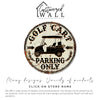 Personalized Vintage-Style Metal Sign for Golf Cart Lovers – Customizable Parking Only Plaque - Image 3