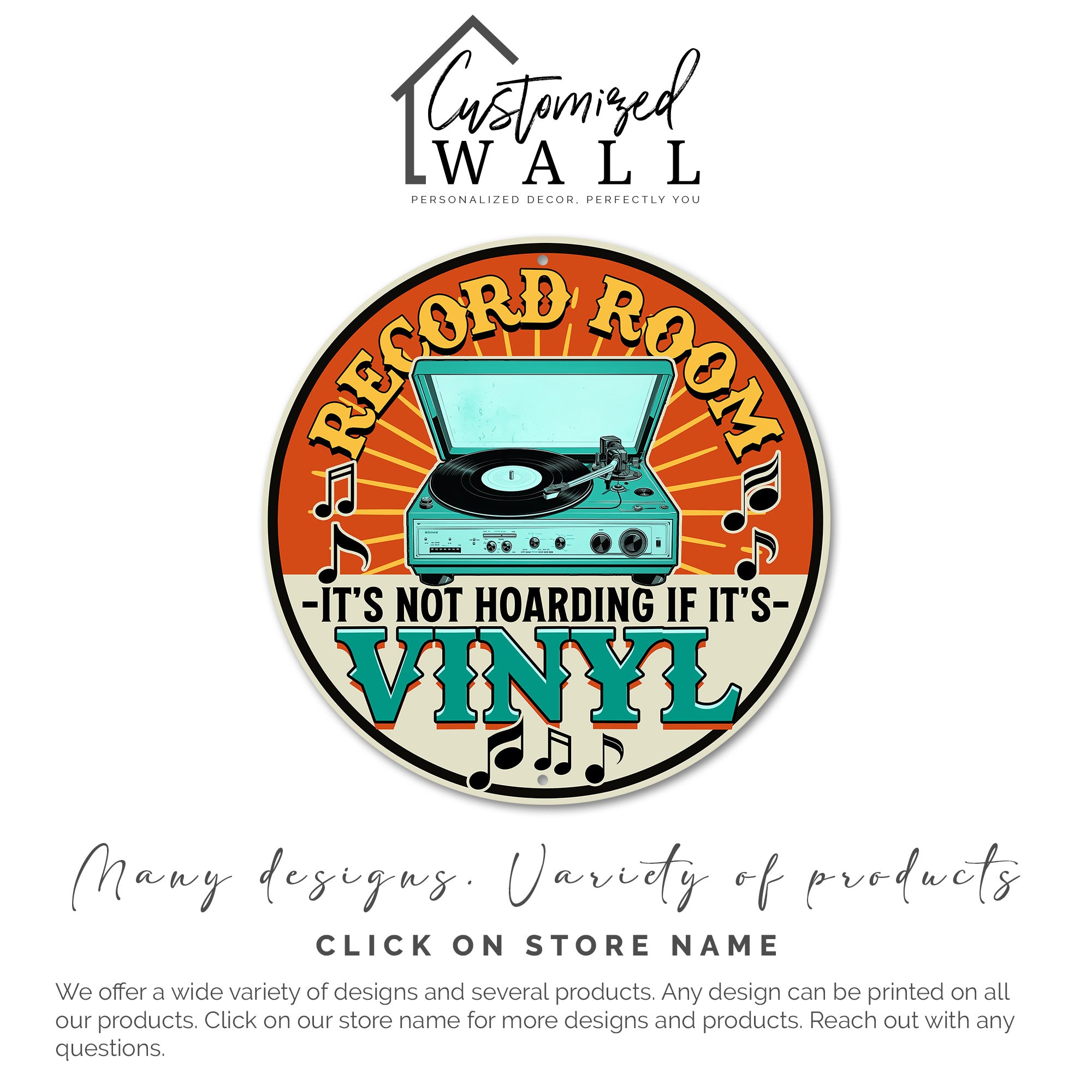 Personalized Retro Vinyl Record Metal Sign – Perfect Gift for Music Lovers and Collectors - Image 3