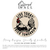 Personalized Round Metal Sign - "Live Today Like You're Getting Fried Tomorrow" - Perfect Handmade Gift for Home Decor and Humor Lovers - Image 3