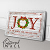 Personalized "Joy to the World" Handmade Wrapped Canvas: Festive Seasonal Art for Home Décor and Gifting - Image 3