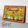 Personalized Sunflower Inspirational Canvas Wall Art - Handmade Motivational Gift for Home Decor - Image 3