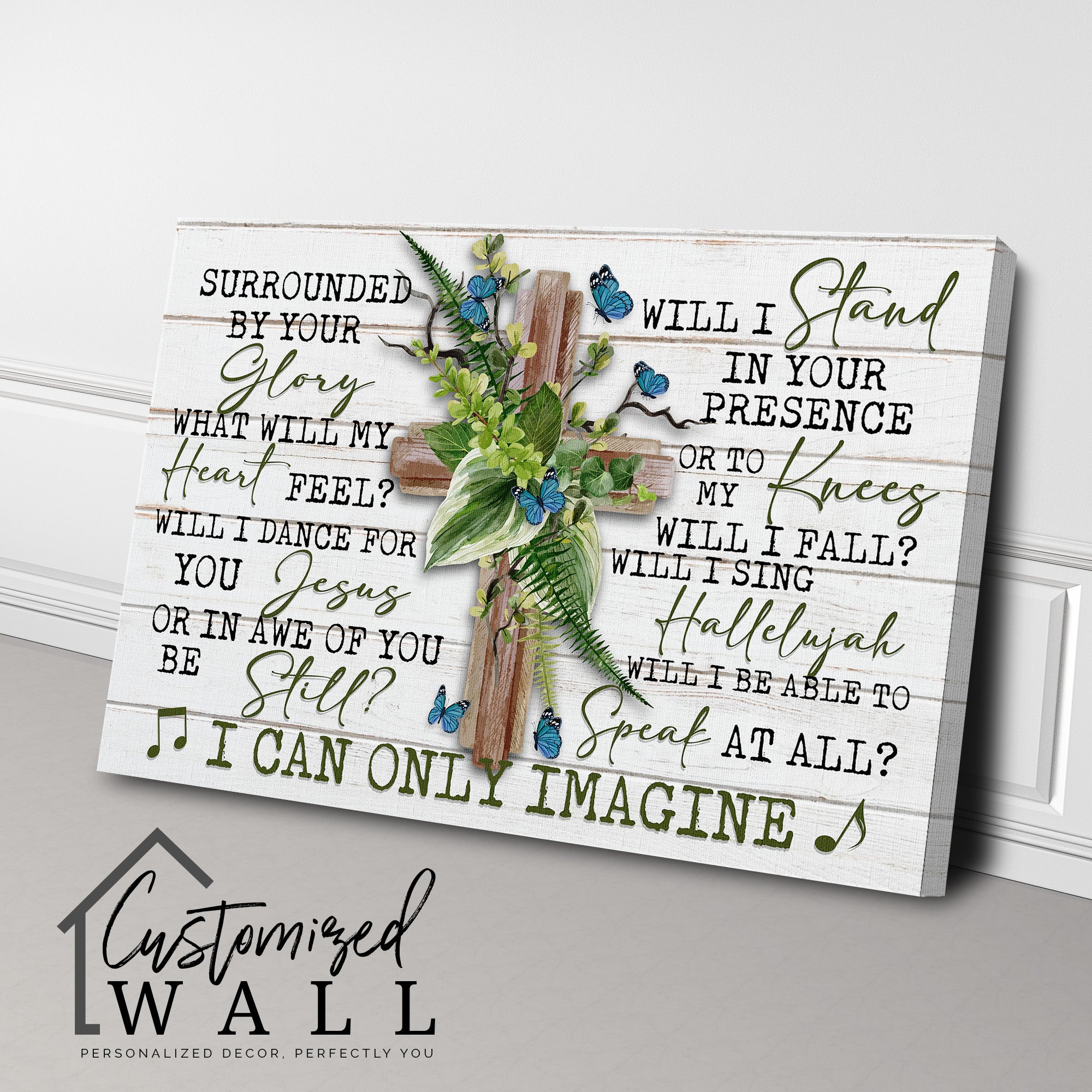 Personalized Inspirational Canvas Art with Cross and Floral Accents – Perfect for Home Decor, Gifts, and Spiritual Encouragement - Image 3