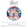Personalized "Hello Winter" Round Metal Sign – Charming Deer Design with Customizable Seasonal Decor for Heartwarming Gifts - Image 3
